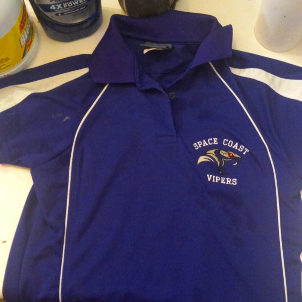 Purpel space coast vipers tea shirt size women's small